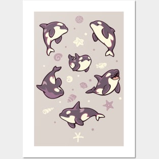 Jelly bean orcas Posters and Art